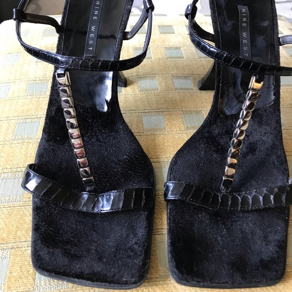 Nine West Shoes - Nine West Square Toe Chunky Sandals